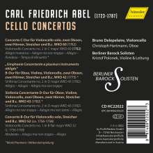Carl Friedrich Abel (1723-1787): Cellokonzerte Nr. 1 &amp; 2, CD