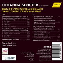 Johanna Senfter (1879-1961): Sämtliche Werke für Viola &amp; Klavier, 2 CDs