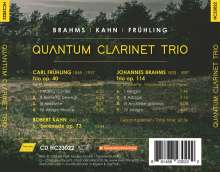 Quantum Clarinet Trio - Brahms / Kahn / Frühling, CD