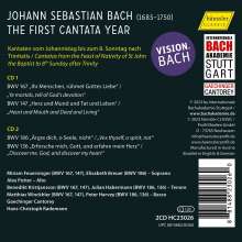 Johann Sebastian Bach (1685-1750): Vision.Bach 2 - Bach-Kantaten vom Johannistag bis 8.Sonntag nach Trinitatis des 1.Leipziger Jahrgangs 1723, 2 CDs