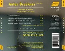 "Anton Bruckner 1824–1896, Symphonie Nr. 7 E-Dur, Philharmonie Festiva, Gerd Schaller. Live Recording, Gesamtspielzeit 69:16."