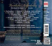 Richard Strauss (1864-1949): Lieder "Heimliche Aufforderung", CD