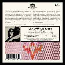 Carl Orff (1895-1982): Die Kluge, 2 CDs