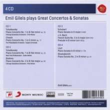 Emil Gilels plays great Concertos &amp; Sonatas, 4 CDs