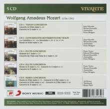 Wolfgang Amadeus Mozart (1756-1791): Hornkonzerte Nr.1-4, 5 CDs