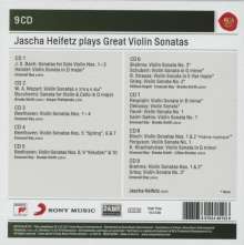 Jascha Heifetz plays Great Violin Sonatas, 9 CDs