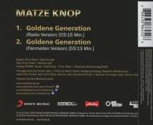 Matze Knop: Goldene Generation, Maxi-CD