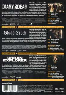 Diary of the Dead / Blood Creek / Urban Explorer, 3 DVDs