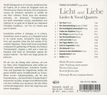 Franz Schubert (1797-1828): Lieder &amp; Vokalquartette - "Licht und Liebe", CD