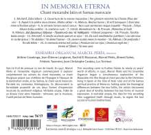 Chant Mozarabe latin et Samaa marocain - "In Memoria Eterna", CD