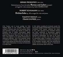 Robert Schumann (1810-1856): Dichterliebe op.48 (arrangiert für Viola &amp; Klavier) - "A Poet's Love", CD