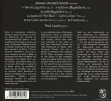 Ludwig van Beethoven (1770-1827): Bagatellen op.33,119,126, CD