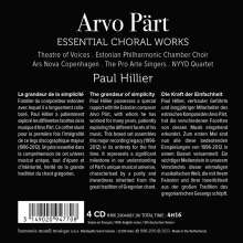 Arvo Pärt (geb. 1935): Geistliche Chorwerke "Essential Choral Works", 4 CDs
