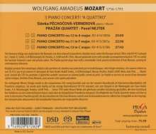 Wolfgang Amadeus Mozart (1756-1791): Klavierkonzerte Nr.11-13 (in der Fassung für Klavierquintett), Super Audio CD