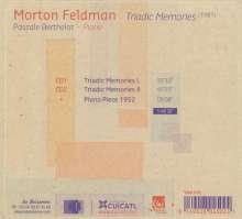 Morton Feldman (1926-1987): Triadic Memories, 2 CDs