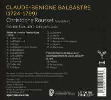 Claude Balbastre (1727-1799): Pieces de Clavecin 1er Livre (1759), CD