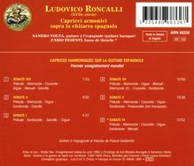 Ludovico Roncalli (1654-1713): Capricci armonici sopra la chitarra spagnola, CD
