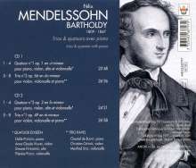 Felix Mendelssohn Bartholdy (1809-1847): Klavierquartette Nr.1 &amp; 2, 2 CDs