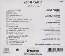 Andre Caplet (1878-1925): Lieder, CD
