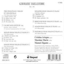 Germaine Tailleferre (1892-1983): Klaviertrio (1978), CD