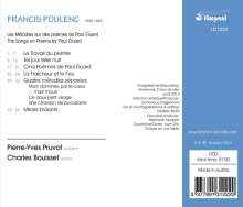 Francis Poulenc (1899-1963): Lieder "Les Melodies sur des poemes de Paul Eluard", CD
