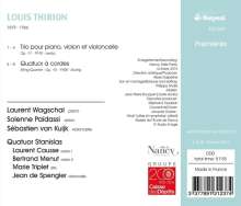 Louis Thirion (1879-1966): Klaviertrio, CD