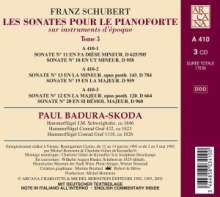 Franz Schubert (1797-1828): Klaviersonaten D.625/505,664,784,958-960, 3 CDs