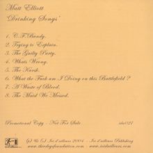 Matt Elliott: Drinking Songs, CD