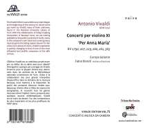 Antonio Vivaldi (1678-1741): Violinkonzerte "per Anna Maria" RV 179a,207,229,260,261,363, CD