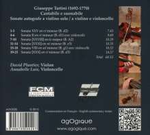 Giuseppe Tartini (1692-1770): Sonaten für Violine solo Nr.25, 28, 29, 30, CD