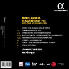 MICHEL-RICHARD DE LALANDE (1657-1726) SUITES POUR LES SOUPERS DU ROY. Enthält verschiedene Musikstücke und Angabe 907.
