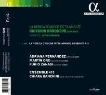 Giovanni Battista Bononcini (1670-1747): La Nemica d'Amore fatta Amante (Serenata a tre), CD