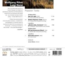 Wolfgang Rihm (geb. 1952): Sieben Passions-Texte, CD