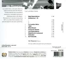 Aki Rissanen (geb. 1980): La Lumiere Noire: Live 2007, CD