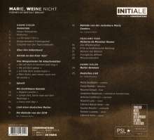 Hanns Eisler (1898-1962): Lieder - "Marie,weine nicht", CD