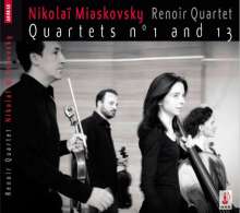 Nikolai Miaskowsky (1881-1950): Streichquartette Nr.1 &amp; 13, CD
