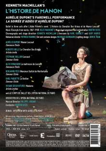 Ballet de l'Opera National de Paris - L'Histoire de Manon, DVD