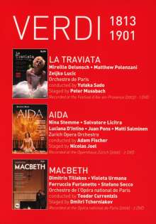 Giuseppe Verdi (1813-1901): Verdi (3 Operngesamtaufnahmen), 5 DVDs