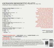 Giovanni Benedetto Platti (1697-1763): Concerti a Cembalo obligato d-moll, G-Dur, A-Dur, CD