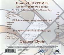 Henri Vieuxtemps (1820-1881): Streichquartette Nr.1-3, 2 CDs