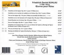 Friedrich Kuhlau (1786-1832): Werke für Flöten, CD