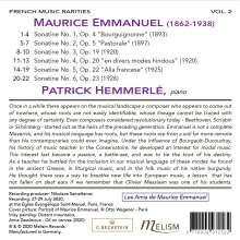 Maurice Emmanuel (1862-1938): Sonatinen für Klavier Nr.1-6, CD