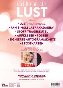Laura Wilde: Lust (Limited-Fan-Box), 2 CDs, 1 Single-CD und 1 Merchandise
