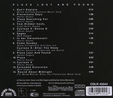 Heinz Sauer &amp; Bob Degen: Plaza Lost And Found (Frankfurt-Edition), CD