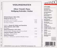 Richard Strauss (1864-1949): Sonate für Violine &amp; Klavier op.18, CD