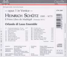 Heinrich Schütz (1585-1672): Italienische Madrigale SWV 1-18, CD