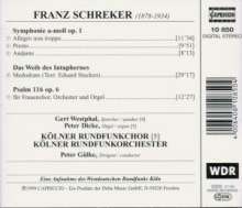 Franz Schreker (1878-1934): Symphonie op.1, CD