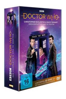 Doctor Who - Die Christopher Eccleston &amp; David Tennant Jahre: Der komplette 9. und 10. Doktor, 32 DVDs