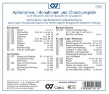 Aphorismen,Intonationen &amp; Choralvorspiele, CD