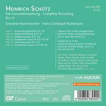 Heinrich Schütz (1585-1672): Heinrich Schütz - Die Gesamteinspielung Box 2 (Carus Schütz-Edition), 8 CDs
